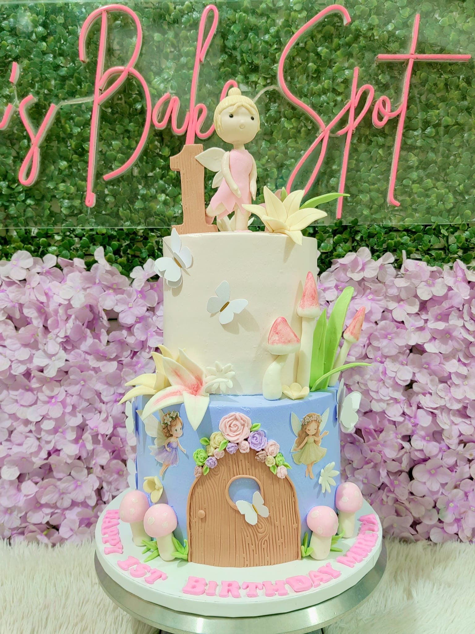 2 tier fairy theme