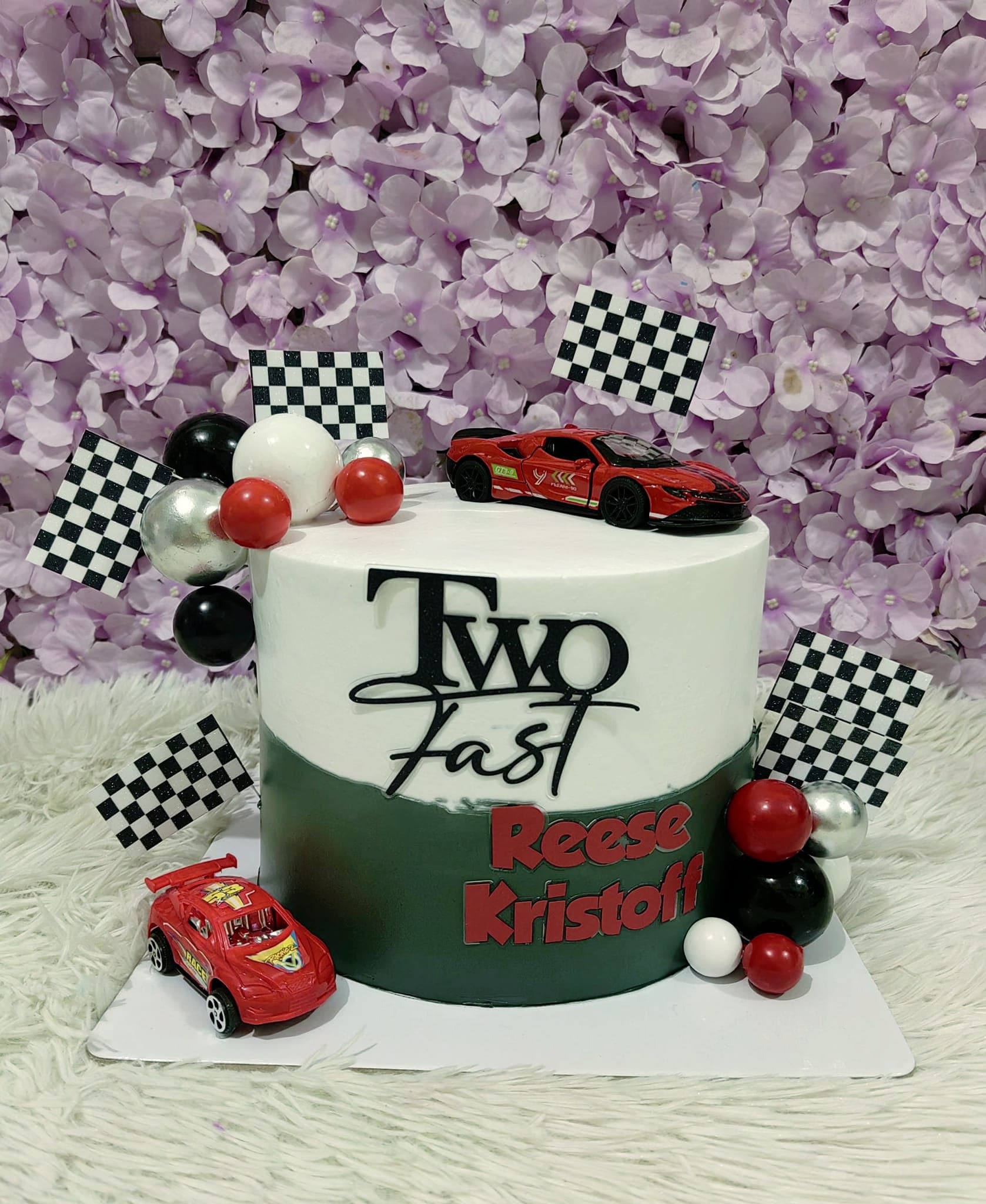 1 tier red car theme